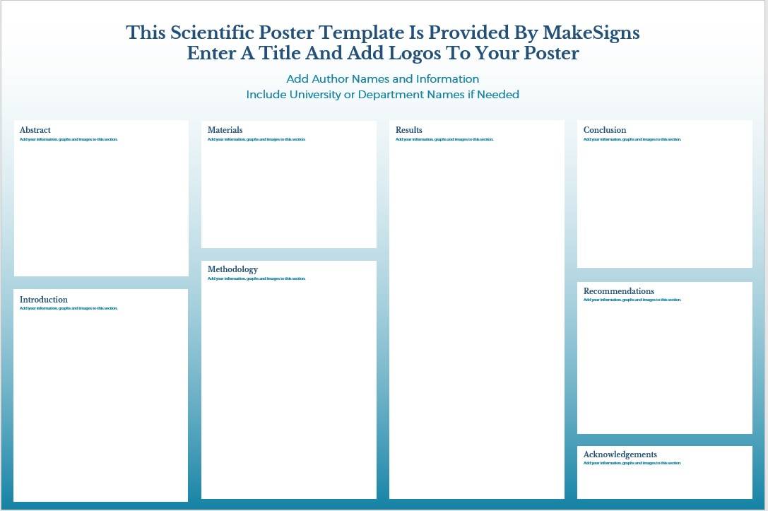 Research Poster blank template